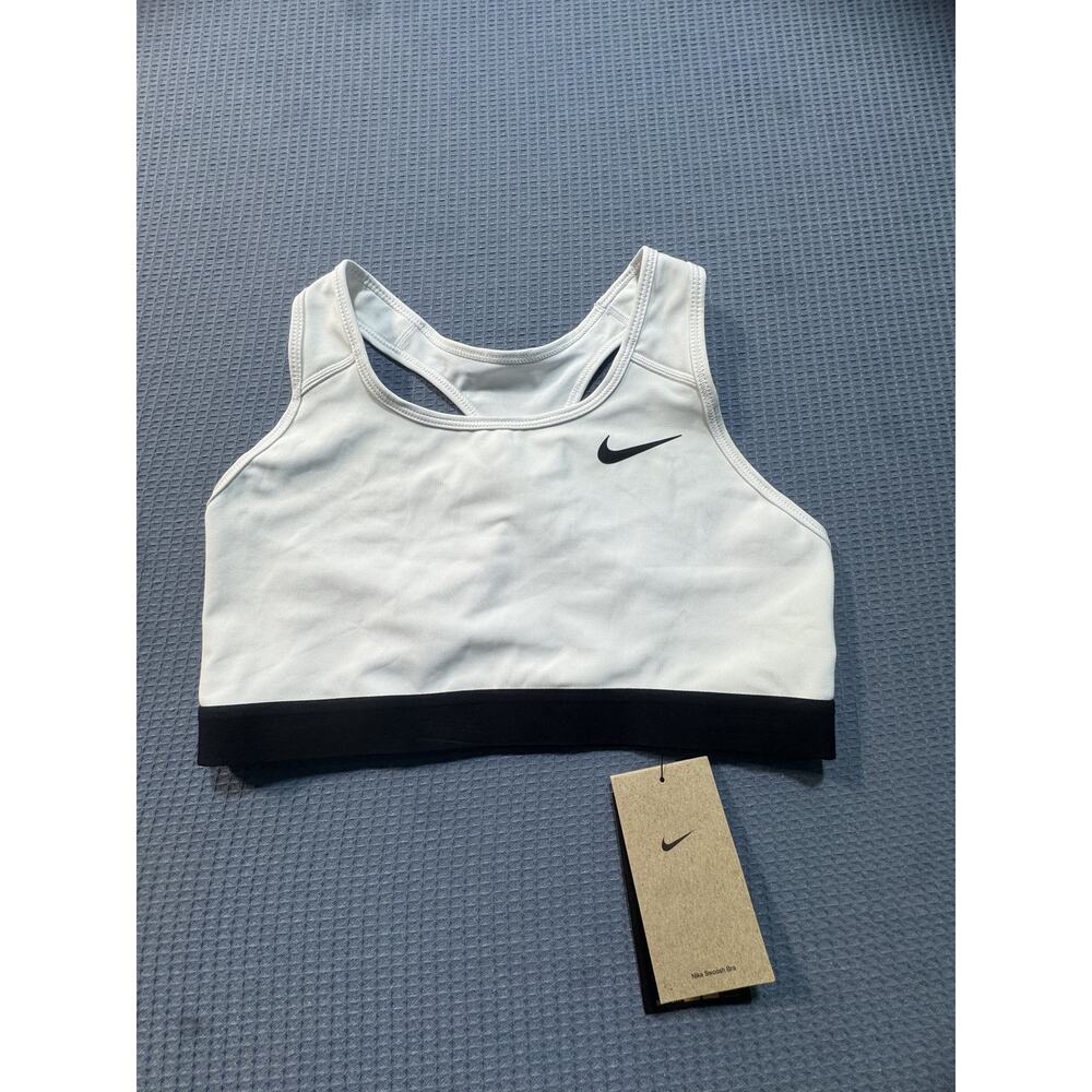 Nike Dri-fit Strappy Cutout Bra Women Sz L White Brand New‎